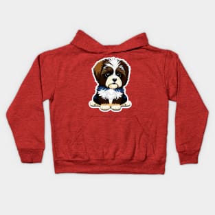 Cute Cartoon Havanese Puppy Dog Kids Hoodie